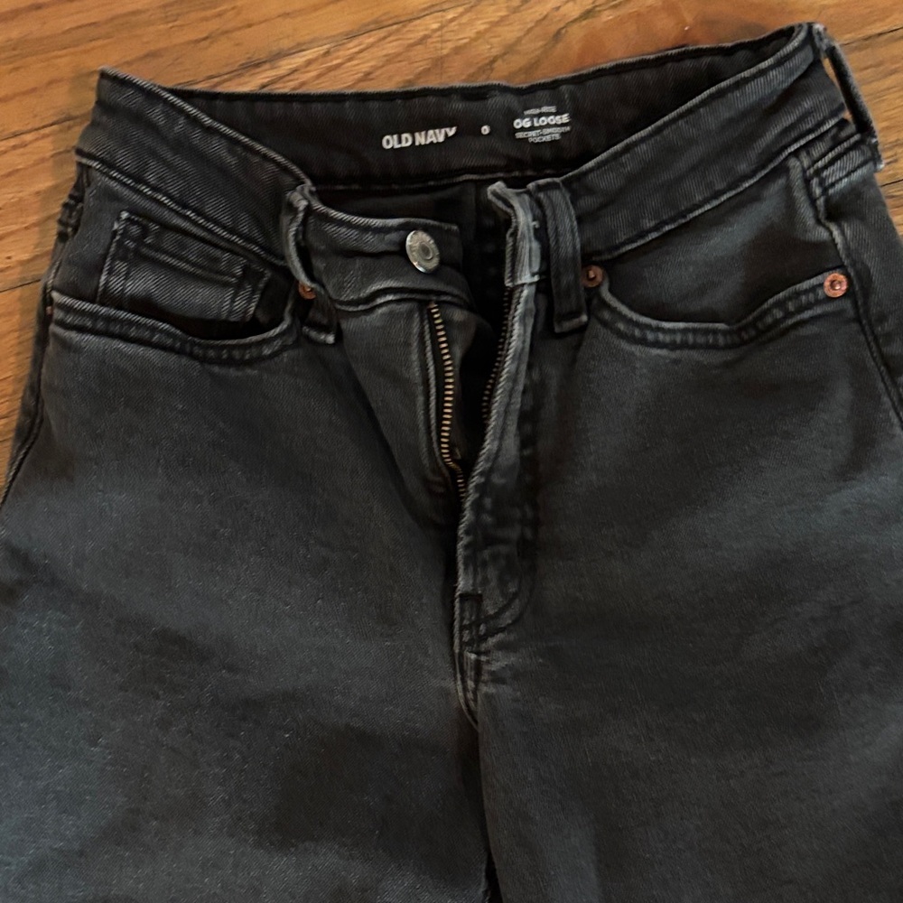 Old Navy Black High-Rise Jeans